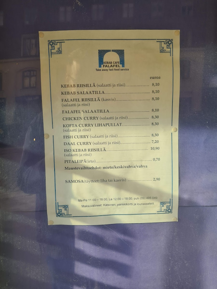 Menu Kebab Cafe Falafel-3